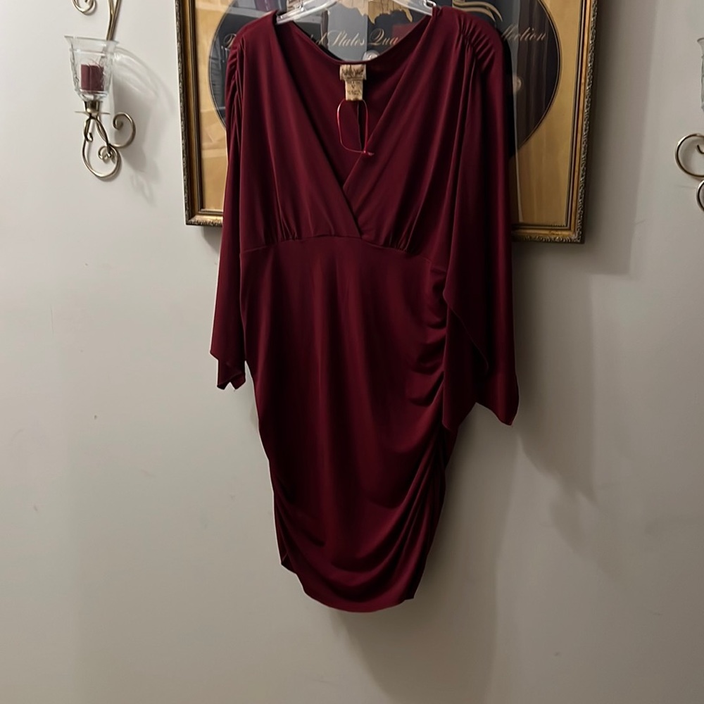 Can be worn as a mini dress or top, I wore as a top